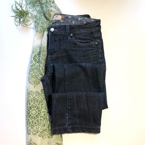 Paige Bel Air Classic Rise Bootcut Jeans Dark Wash